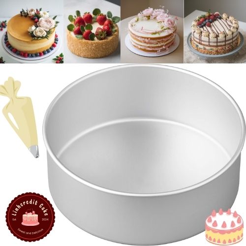 Wilton 8 x 3-Inch Aluminum Round Cake Pan – Silver