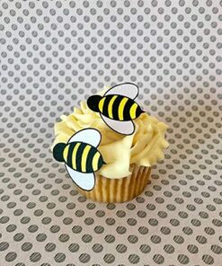 Edible Bumble Bees - perfect for adding a charming touch to cakes and cupcakes as delightful toppers and decorations.