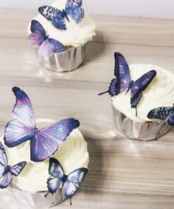 36 Purple Edible Butterflies for Cake and Cupcake Decorating