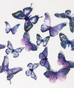 36 Purple Edible Butterflies for Cake and Cupcake Decorating