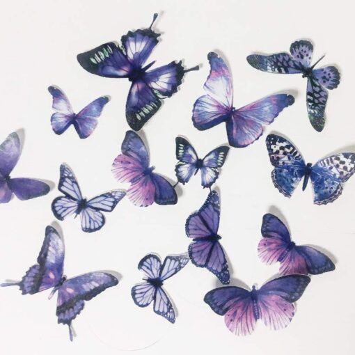 36 Purple Edible Butterflies for Cake and Cupcake Decorating