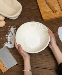 Sourdough Proofing Basket Set – Oval & Round Baskets, Lame, Scraper & More