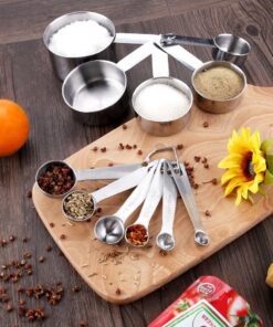 Accmor 11-Piece Stainless Steel Measuring Spoons and Cups Set