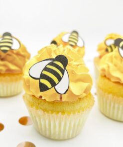 Edible Bumble Bees - perfect for adding a charming touch to cakes and cupcakes as delightful toppers and decorations.